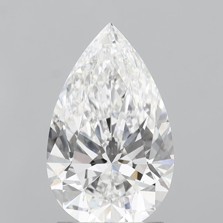 2.03 Carat Pear Shaped, Ideal Cut, E Color, VVS1 Clarity, IGI Certified Lab Grown Diamond