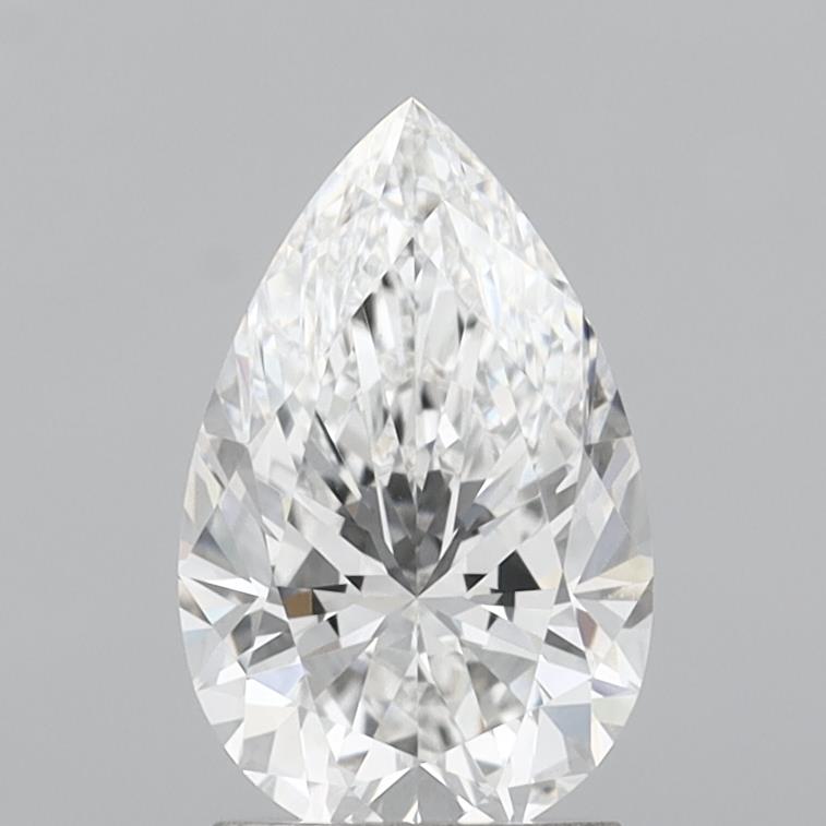 2.04 Carat Pear Shaped, Excellent Cut, E Color, VVS2 Clarity, IGI Certified Lab Grown Diamond