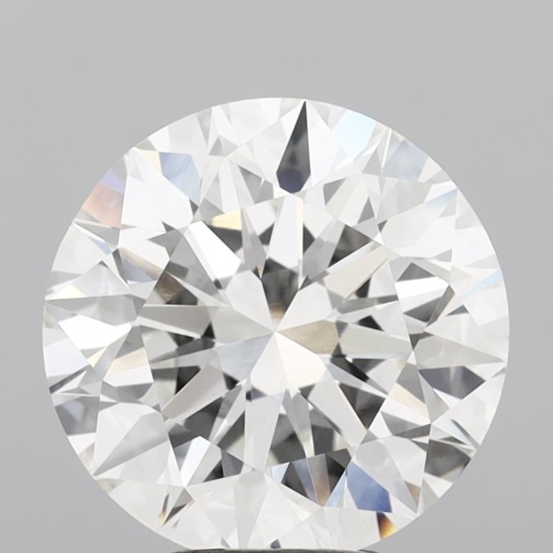 5.05 Carat Round Shaped, Excellent Cut, F Color, VVS2 Clarity, IGI Certified Lab Grown Diamond