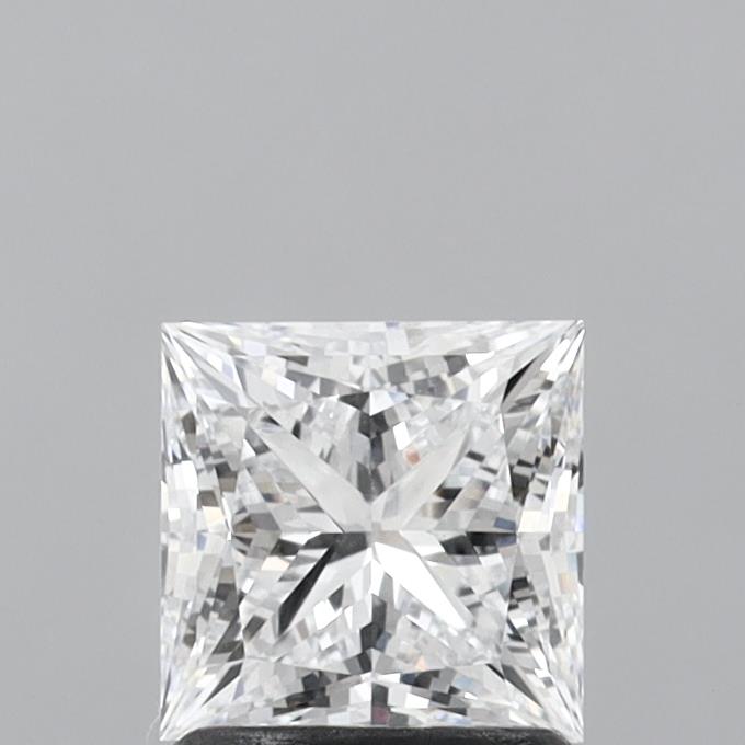 1.39 Carat Princess Shaped, Ideal Cut, D Color, VVS1 Clarity, IGI Certified Lab Grown Diamond