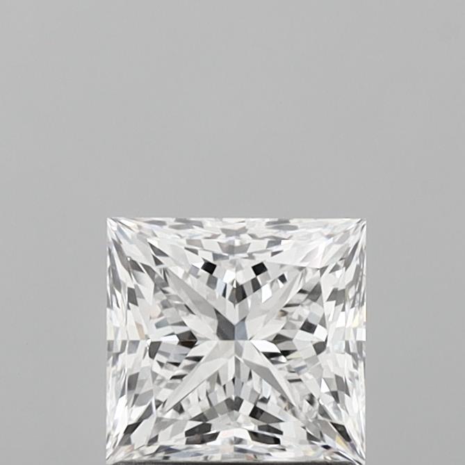 1.39 Carat Princess Shaped, Very Good Cut, D Color, VVS2 Clarity, IGI Certified Lab Grown Diamond