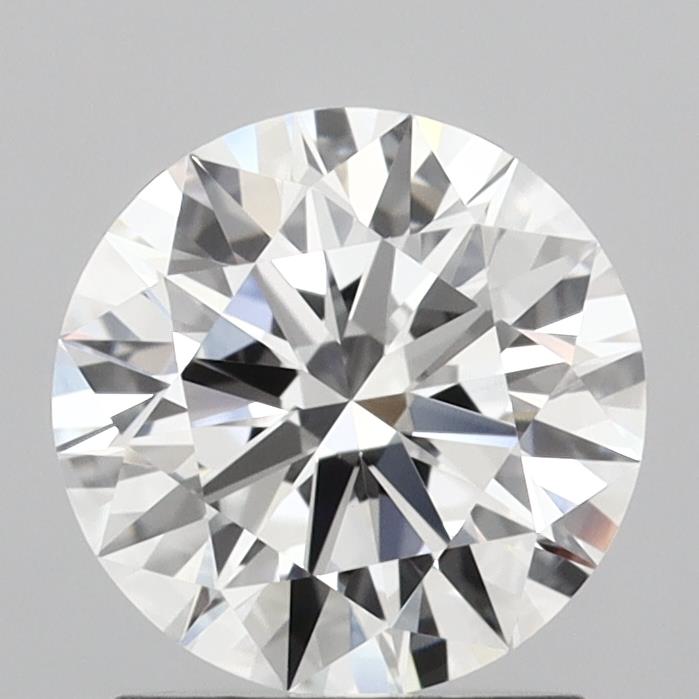 1.55 Carat Round Shaped, Ideal Cut, D Color, VVS2 Clarity, IGI Certified Lab Grown Diamond