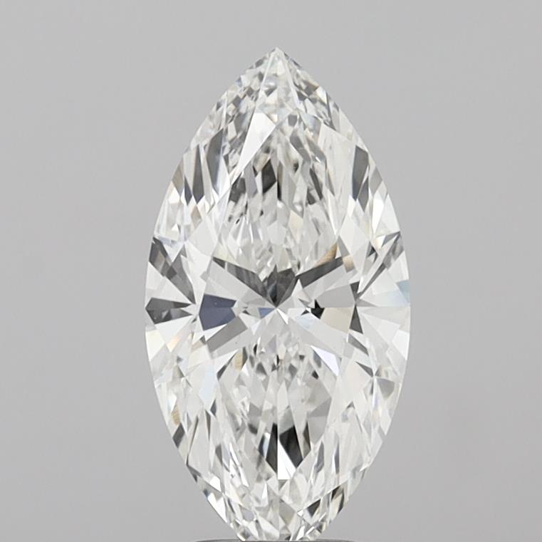 3.07 Carat Marquise Shaped, Ideal Cut, F Color, VVS2 Clarity, IGI Certified Lab Grown Diamond
