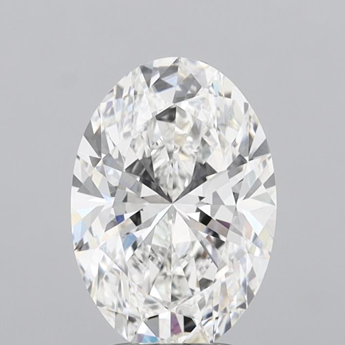 3.07 Carat Oval Shaped, Ideal Cut, G Color, VVS2 Clarity, IGI Certified Lab Grown Diamond