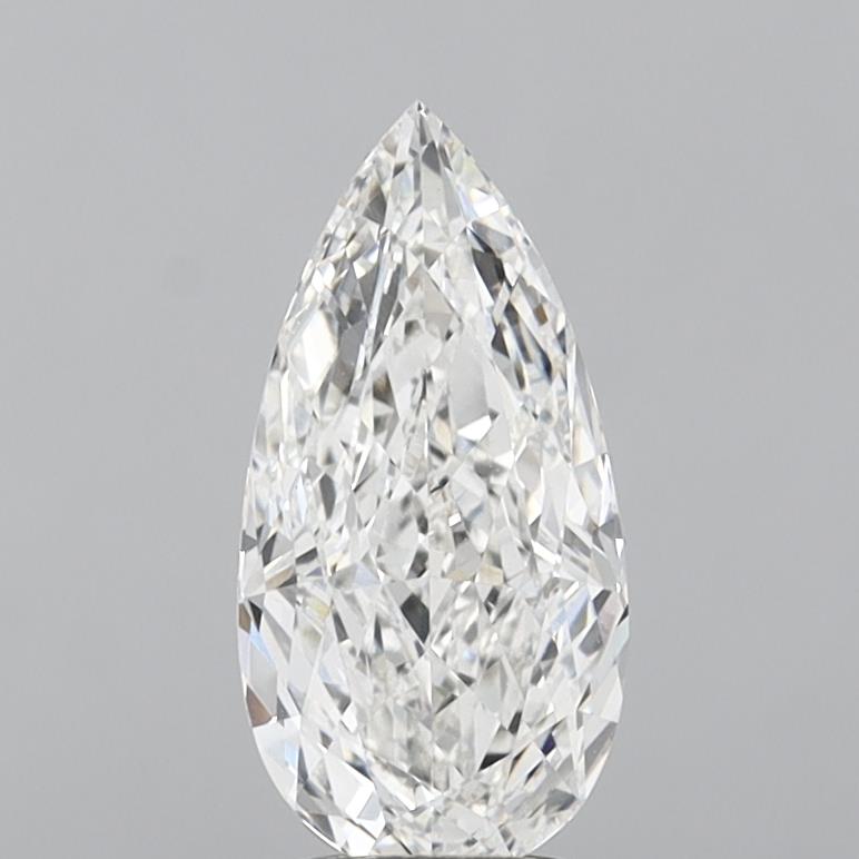 3.53 Carat Pear Shaped, Very Good Cut, E Color, VVS2 Clarity, IGI Certified Lab Grown Diamond