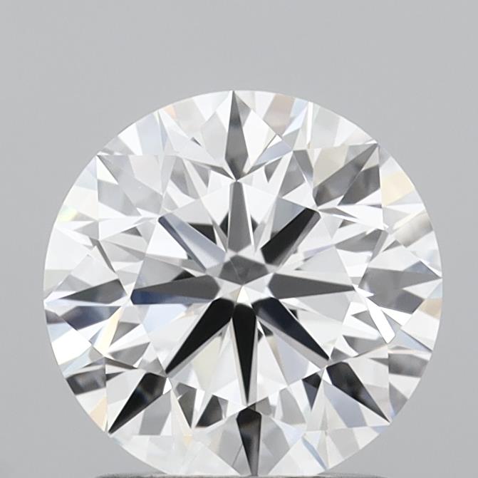 1.54 Carat Round Shaped, Ideal Cut, D Color, VVS2 Clarity, IGI Certified Lab Grown Diamond