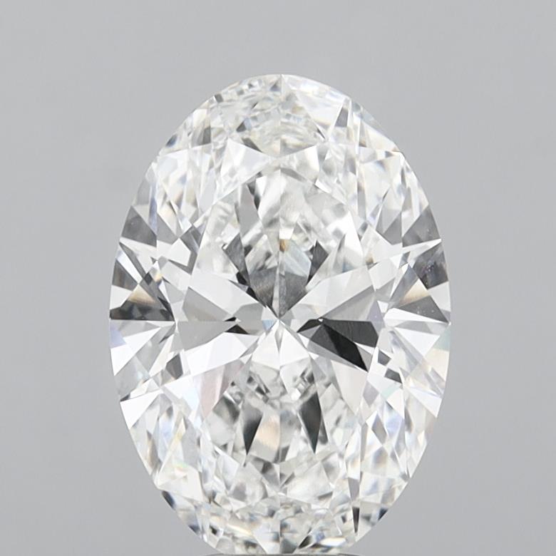 5.10 Carat Oval Shaped, Ideal Cut, F Color, VVS2 Clarity, IGI Certified Lab Grown Diamond