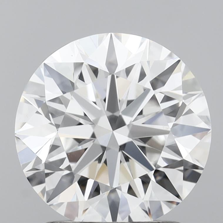 1.71 Carat Round Shaped, Excellent Cut, D Color, VVS2 Clarity, IGI Certified Lab Grown Diamond