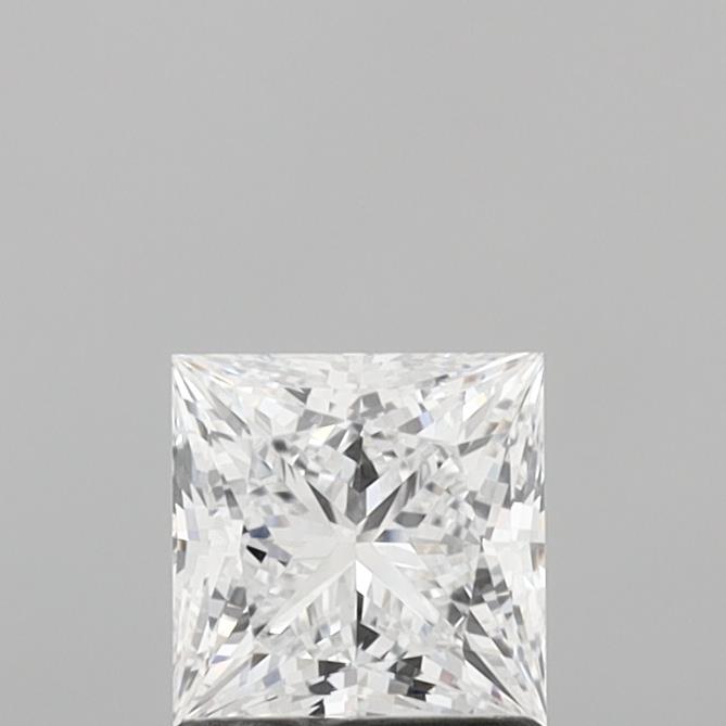 1.08 Carat Princess Shaped, Excellent Cut, D Color, VS1 Clarity, IGI Certified Lab Grown Diamond