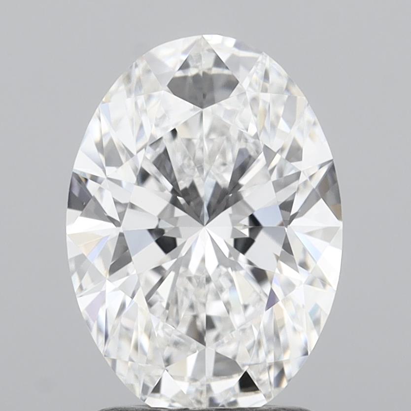 1.88 Carat Oval Shaped, Very Good Cut, D Color, VVS2 Clarity, IGI Certified Lab Grown Diamond