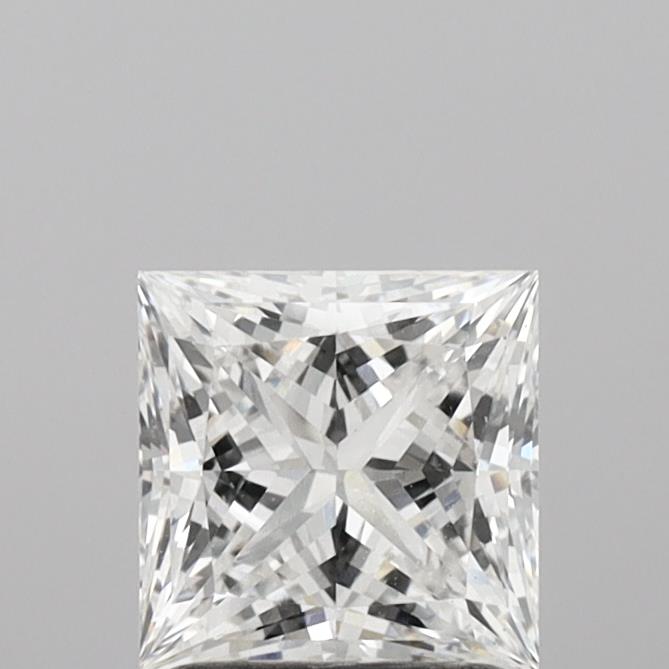 1.63 Carat Princess Shaped, Ideal Cut, F Color, VS1 Clarity, IGI Certified Lab Grown Diamond
