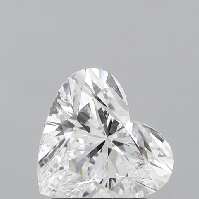1.46 Carat Heart Shaped, Ideal Cut, D Color, VVS1 Clarity, IGI Certified Lab Grown Diamond