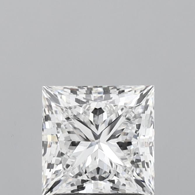 1.58 Carat Princess Shaped, Ideal Cut, E Color, VVS2 Clarity, IGI Certified Lab Grown Diamond