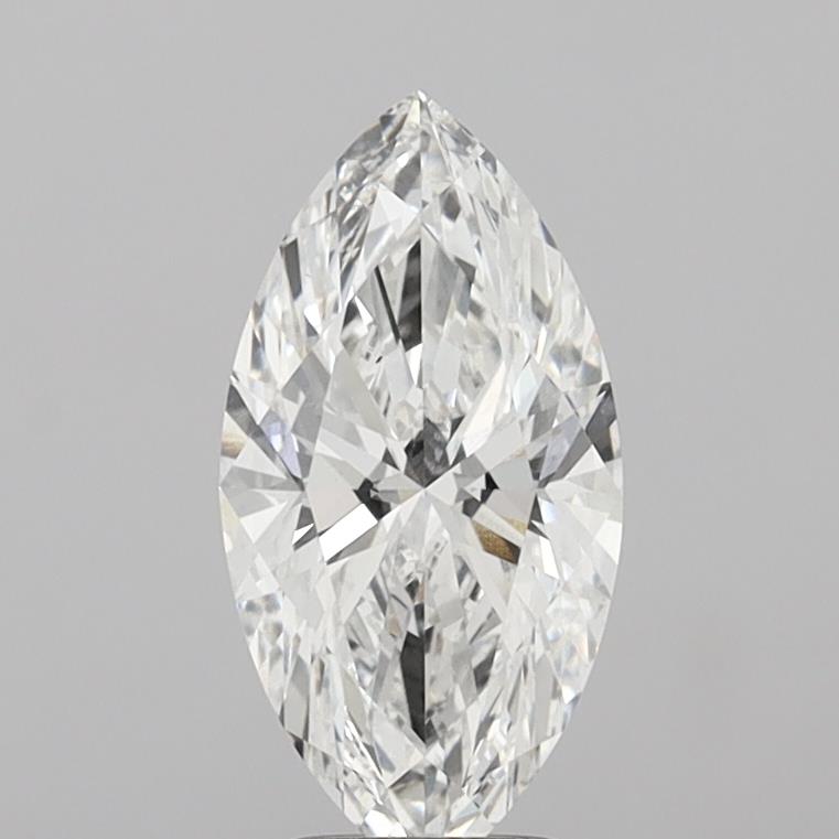 3.01 Carat Marquise Shaped, Ideal Cut, F Color, VVS2 Clarity, IGI Certified Lab Grown Diamond