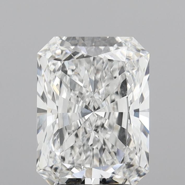 2.53 Carat Radiant Shaped, Ideal Cut, D Color, IF Clarity, IGI Certified Lab Grown Diamond