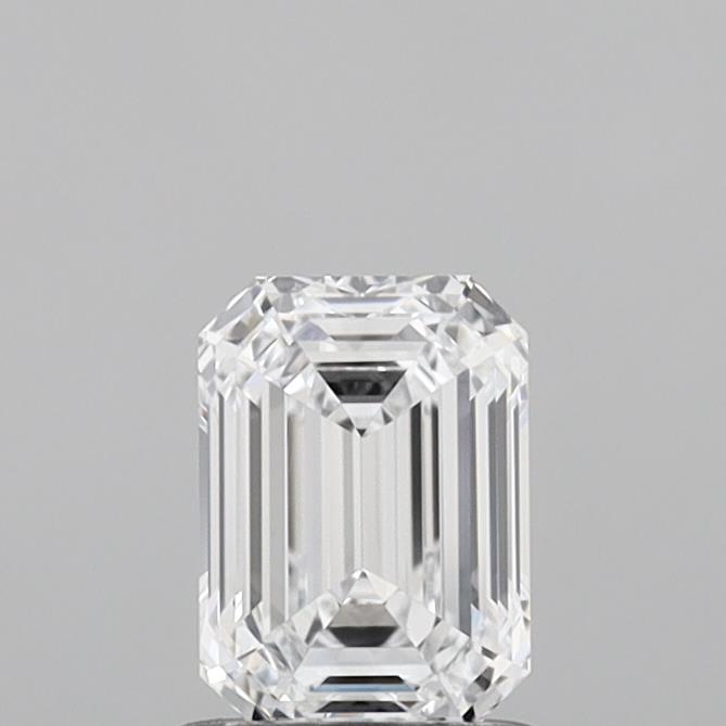 1.06 Carat Emerald Shaped, Ideal Cut, D Color, IF Clarity, IGI Certified Lab Grown Diamond