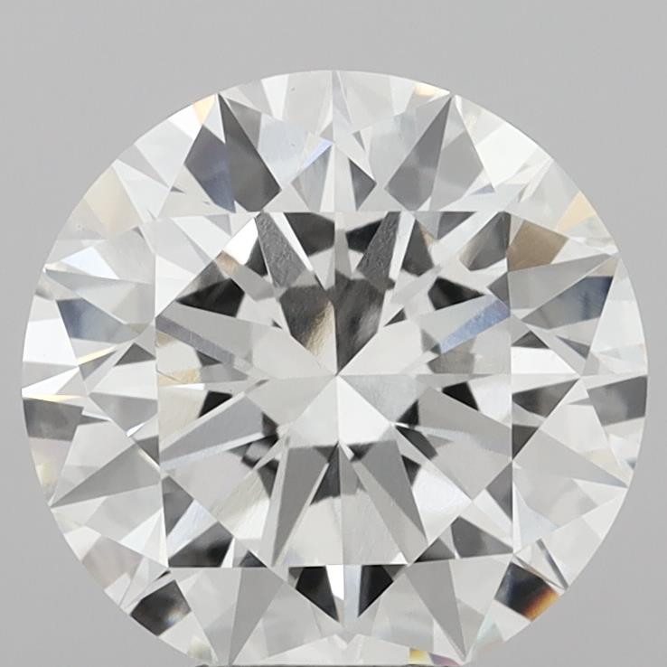 5.10 Carat Round Shaped, Excellent Cut, F Color, VVS2 Clarity, IGI Certified Lab Grown Diamond