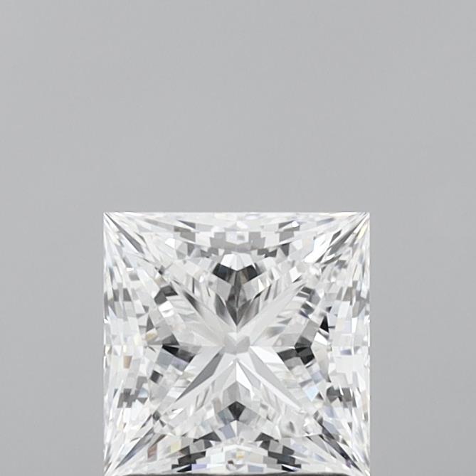 1.47 Carat Princess Shaped, Ideal Cut, D Color, VVS1 Clarity, IGI Certified Lab Grown Diamond