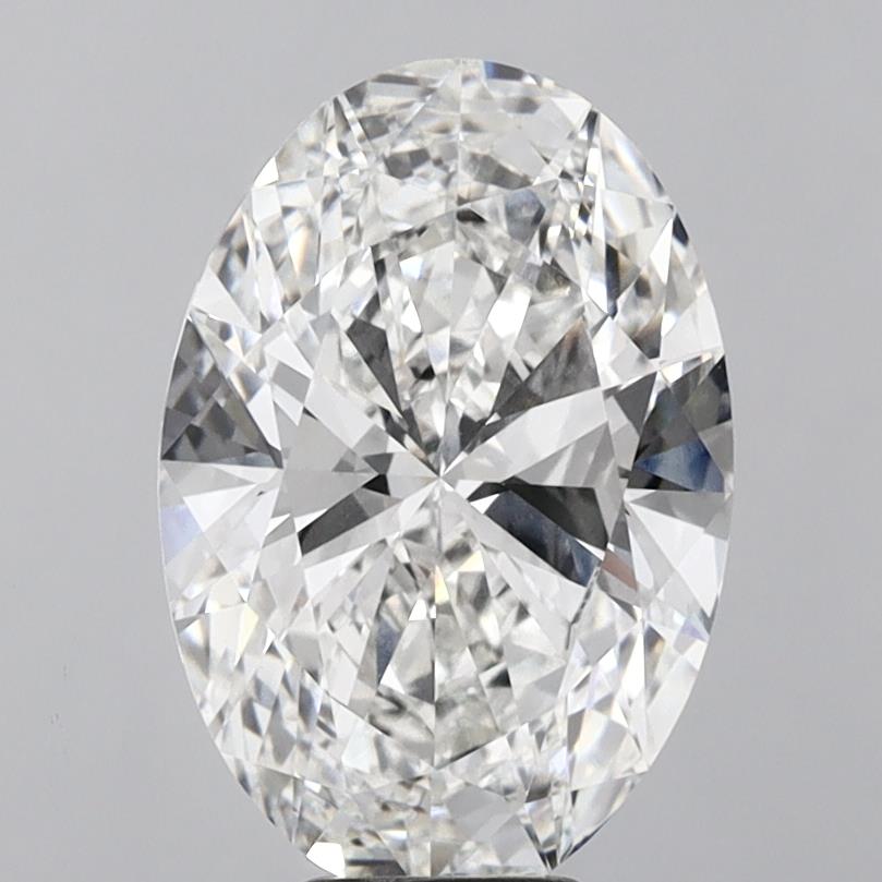 7.09 Carat Oval Shaped, Ideal Cut, F Color, VVS2 Clarity, IGI Certified Lab Grown Diamond