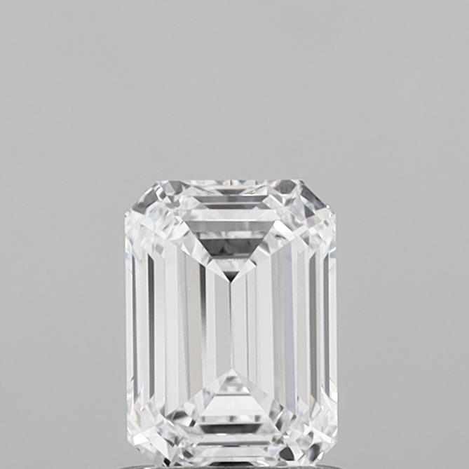 1.09 Carat Emerald Shaped, Ideal Cut, D Color, VVS1 Clarity, IGI Certified Lab Grown Diamond