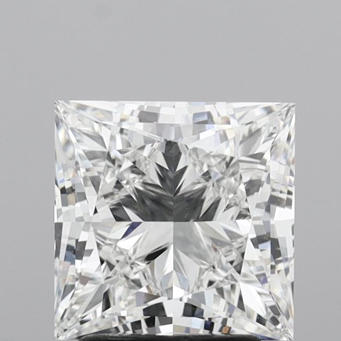 2.98 Carat Princess Shaped, Ideal Cut, E Color, VVS1 Clarity, IGI Certified Lab Grown Diamond