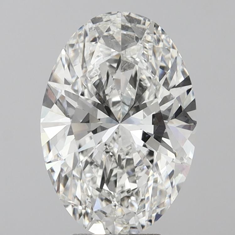 6.08 Carat Oval Shaped, Ideal Cut, F Color, VVS2 Clarity, IGI Certified Lab Grown Diamond