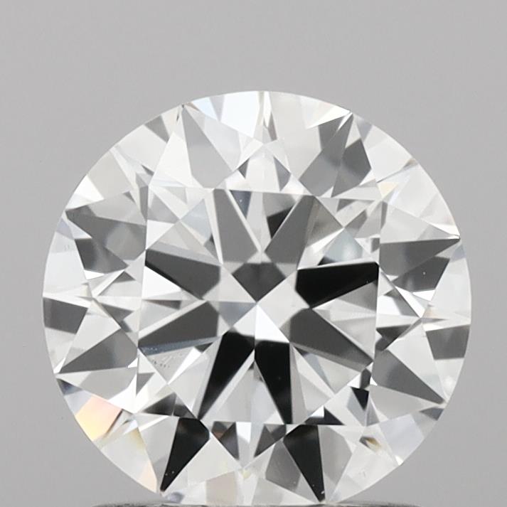 1.23 Carat Round Shaped, Ideal Cut, D Color, VVS2 Clarity, IGI Certified Lab Grown Diamond