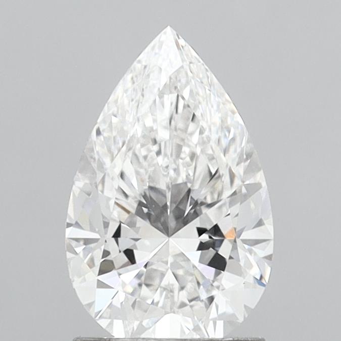 1.57 Carat Pear Shaped, Ideal Cut, E Color, VS1 Clarity, IGI Certified Lab Grown Diamond