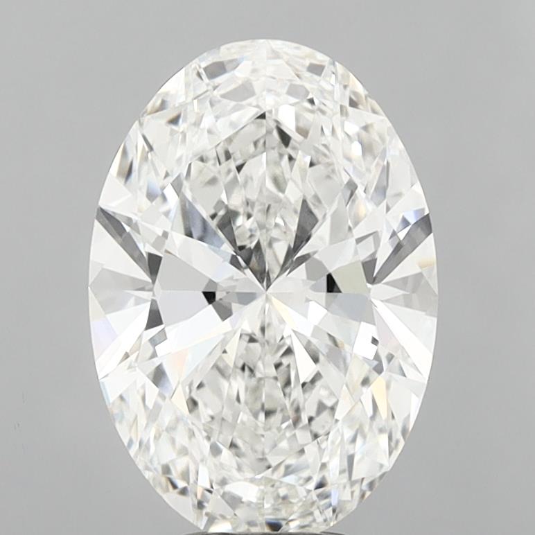 6.10 Carat Oval Shaped, Ideal Cut, F Color, VVS2 Clarity, IGI Certified Lab Grown Diamond