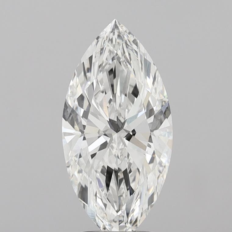 3.09 Carat Marquise Shaped, Ideal Cut, F Color, VS1 Clarity, IGI Certified Lab Grown Diamond