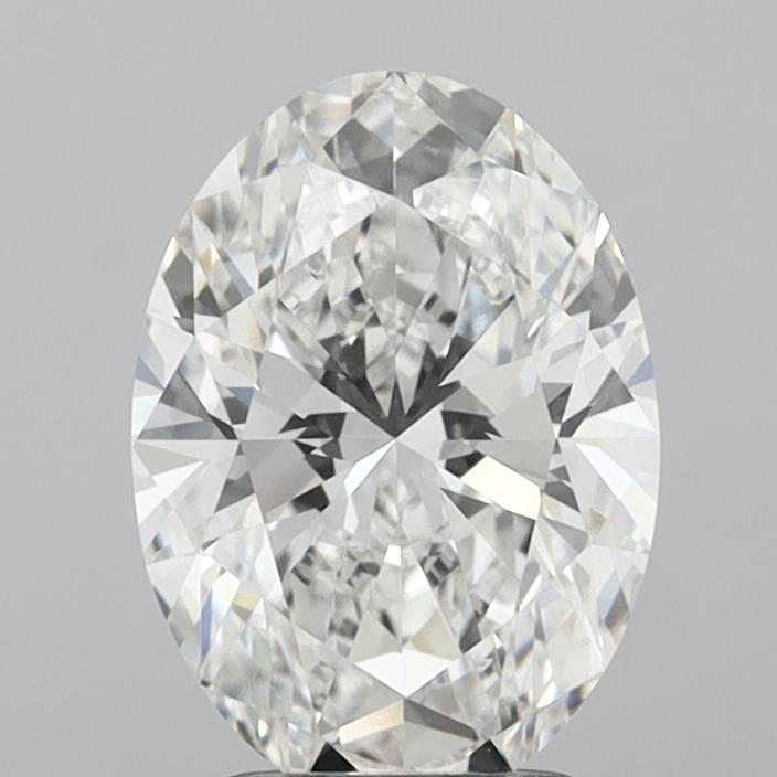 2.53 Carat Oval Shaped, Ideal Cut, F Color, VVS2 Clarity, IGI Certified Lab Grown Diamond