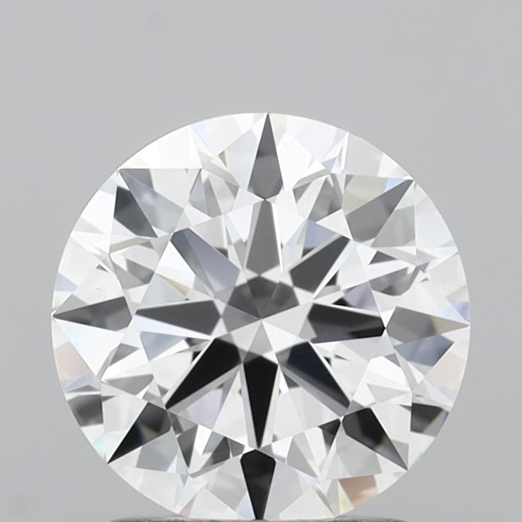 1.59 Carat Round Shaped, Ideal Cut, D Color, VVS2 Clarity, IGI Certified Lab Grown Diamond