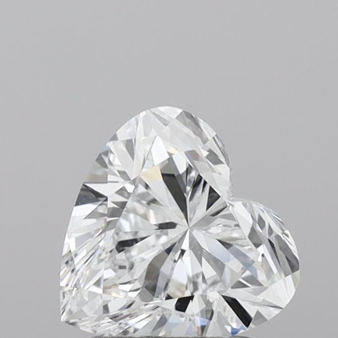 1.56 Carat Heart Shaped, Ideal Cut, D Color, VVS1 Clarity, IGI Certified Lab Grown Diamond