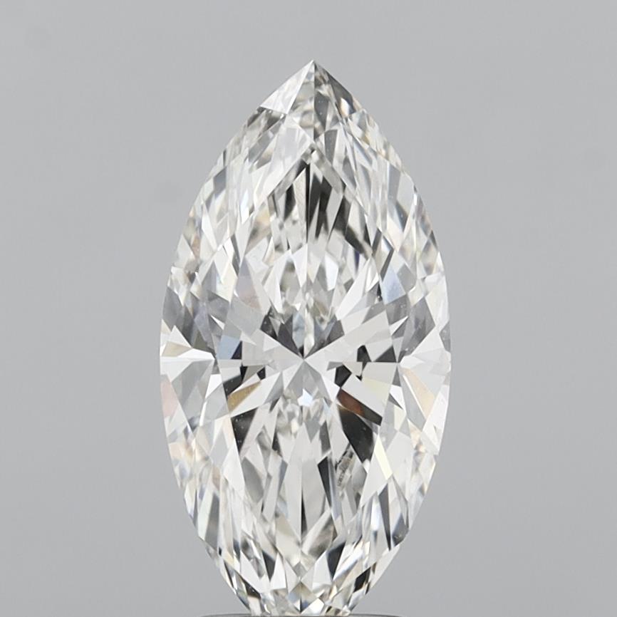 2.09 Carat Marquise Shaped, Ideal Cut, G Color, VVS2 Clarity, IGI Certified Lab Grown Diamond