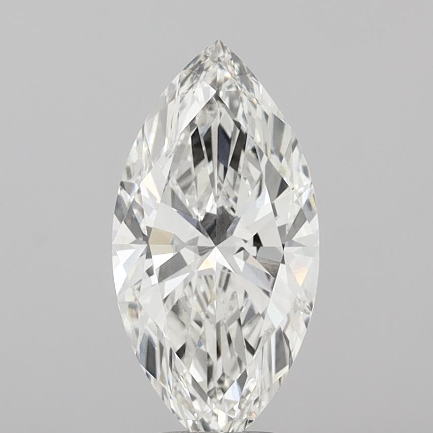 4.03 Carat Marquise Shaped, Excellent Cut, F Color, VVS2 Clarity, IGI Certified Lab Grown Diamond