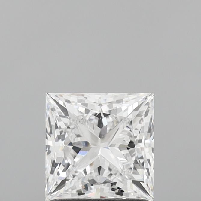 1.29 Carat Princess Shaped, Ideal Cut, D Color, VVS1 Clarity, IGI Certified Lab Grown Diamond
