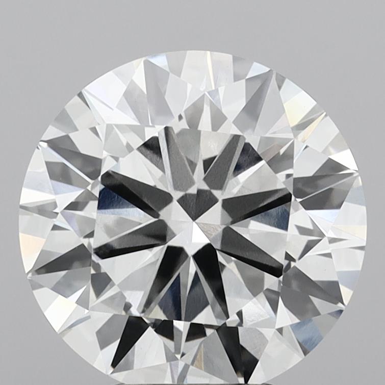 4.72 Carat Round Shaped, Ideal Cut, F Color, VVS2 Clarity, IGI Certified Lab Grown Diamond