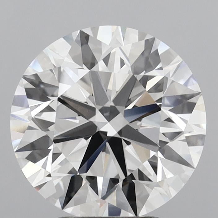 3.88 Carat Round Shaped, Excellent Cut, F Color, VVS2 Clarity, IGI Certified Lab Grown Diamond
