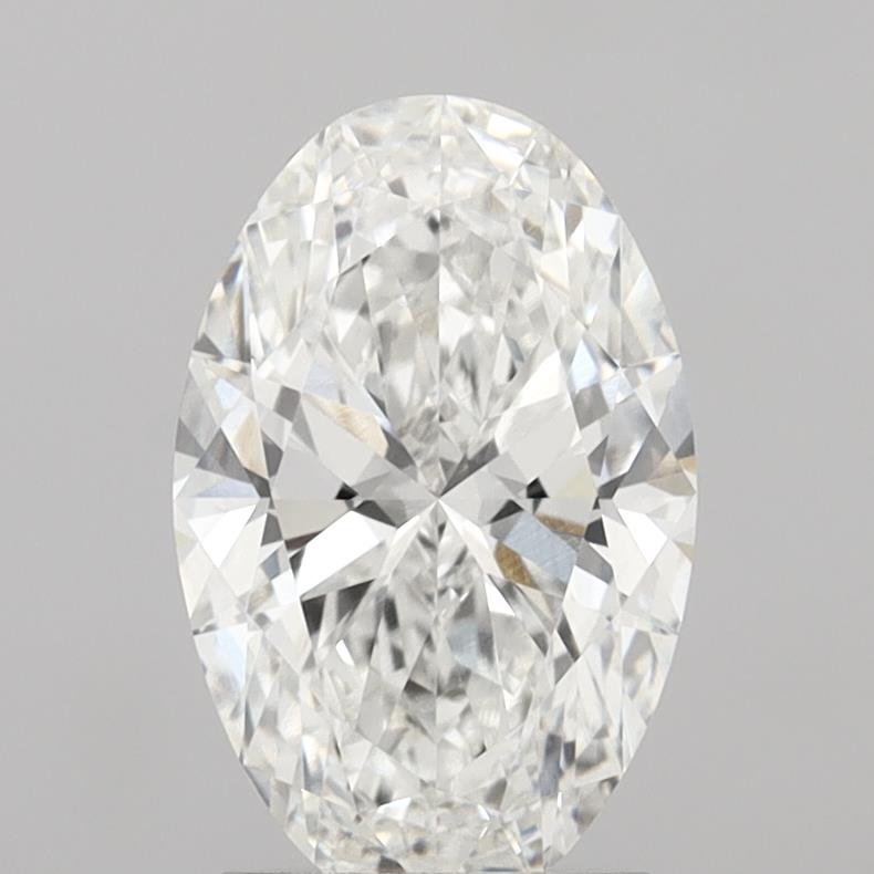 2.35 Carat Oval Shaped, Ideal Cut, F Color, VVS2 Clarity, IGI Certified Lab Grown Diamond