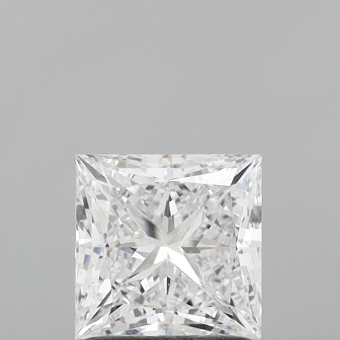 1.35 Carat Princess Shaped, Ideal Cut, E Color, VVS1 Clarity, IGI Certified Lab Grown Diamond