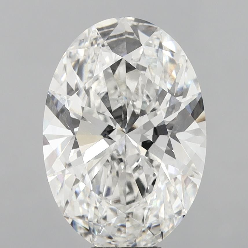 9.10 Carat Oval Shaped, Ideal Cut, F Color, VVS2 Clarity, IGI Certified Lab Grown Diamond
