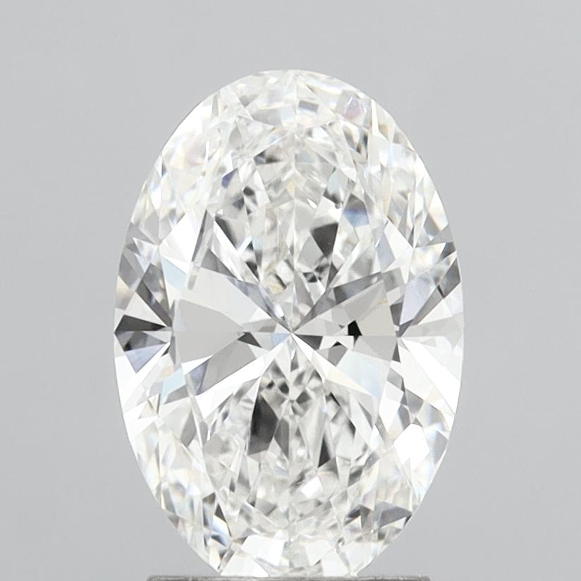 2.50 Carat Oval Shaped, Excellent Cut, F Color, VVS2 Clarity, IGI Certified Lab Grown Diamond