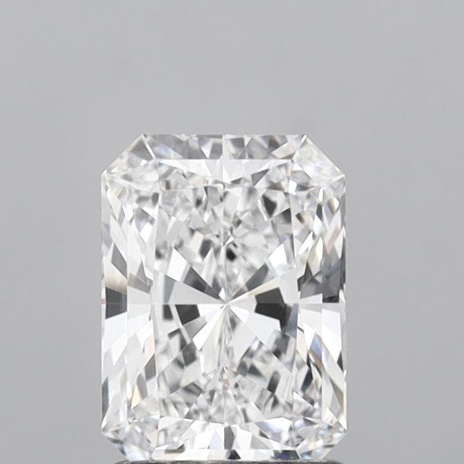 1.35 Carat Radiant Shaped, Ideal Cut, D Color, IF Clarity, IGI Certified Lab Grown Diamond