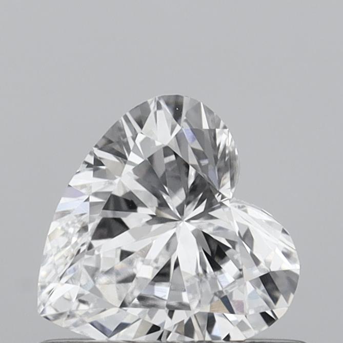 0.51 Carat Heart Shaped, Very Good Cut, D Color, VS2 Clarity, IGI Certified Lab Grown Diamond