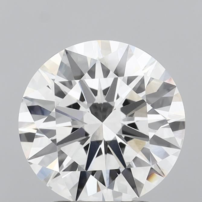 2.58 Carat Round Shaped, Excellent Cut, F Color, VVS2 Clarity, IGI Certified Lab Grown Diamond