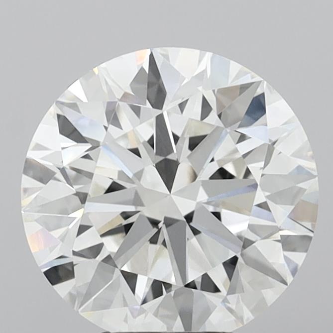 5.09 Carat Round Shaped, Ideal Cut, F Color, VVS2 Clarity, IGI Certified Lab Grown Diamond
