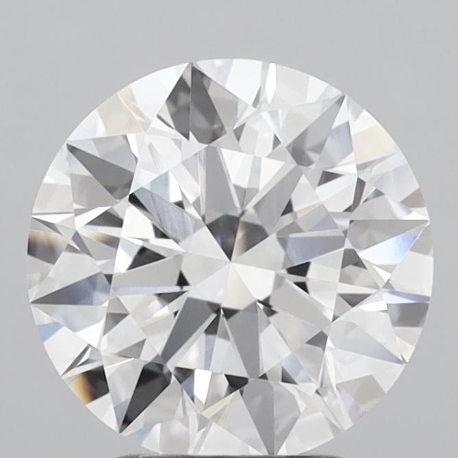 3.07 Carat Round Shaped, Ideal Cut, E Color, VVS2 Clarity, IGI Certified Lab Grown Diamond