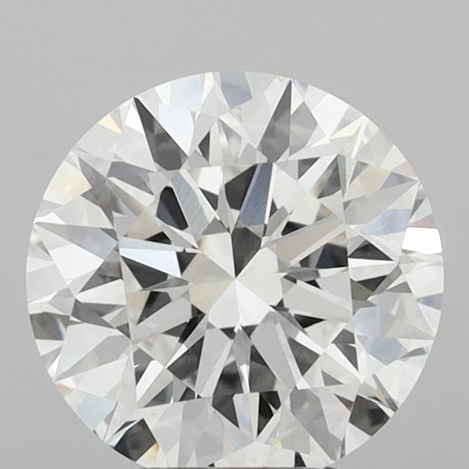 3.95 Carat Round Shaped, Excellent Cut, E Color, VVS2 Clarity, IGI Certified Lab Grown Diamond