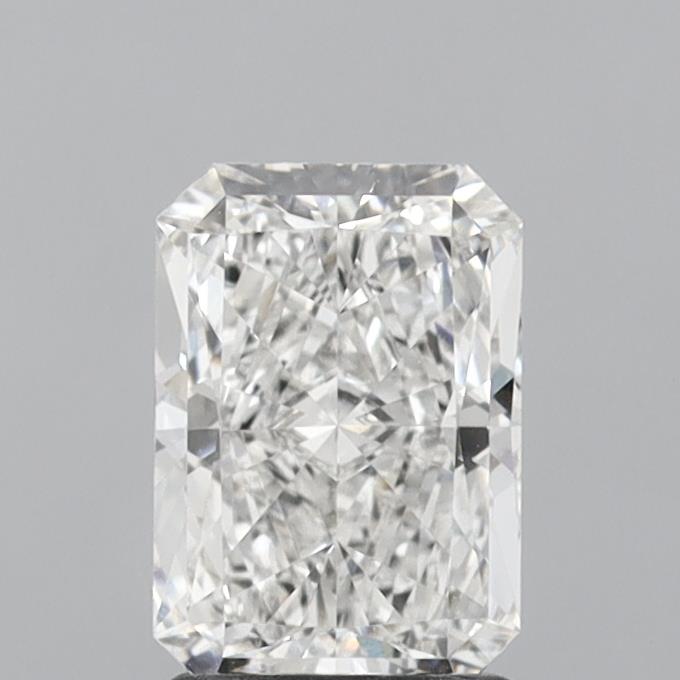 1.60 Carat Radiant Shaped, Ideal Cut, F Color, VS1 Clarity, IGI Certified Lab Grown Diamond