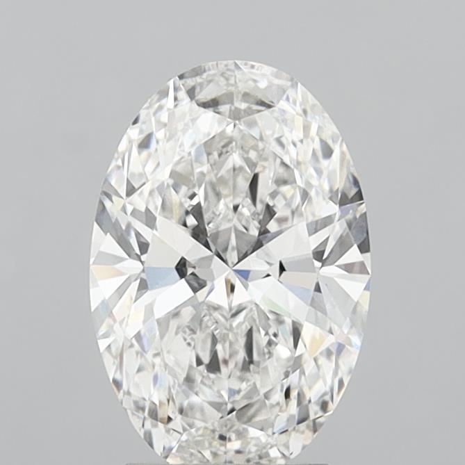3.06 Carat Oval Shaped, Ideal Cut, E Color, VVS2 Clarity, IGI Certified Lab Grown Diamond